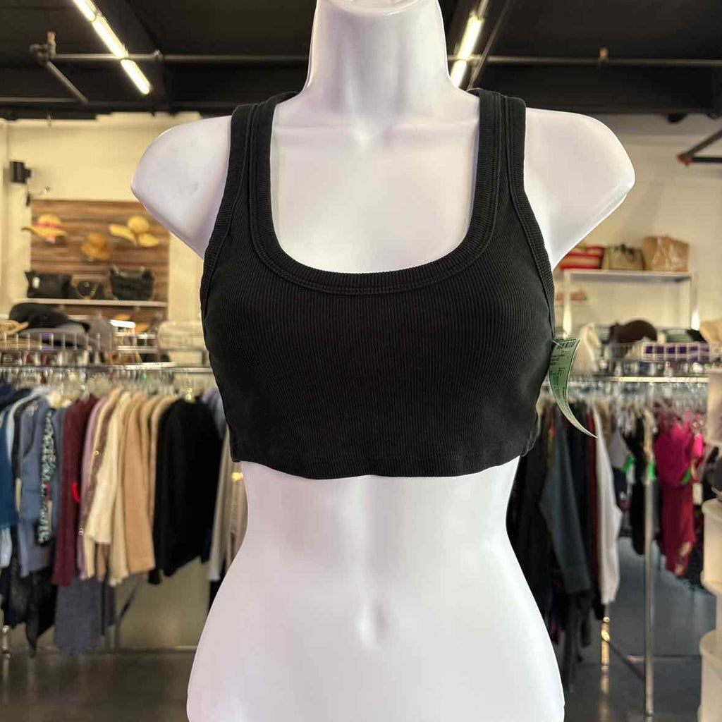 zara Size M Black Preloved Tank