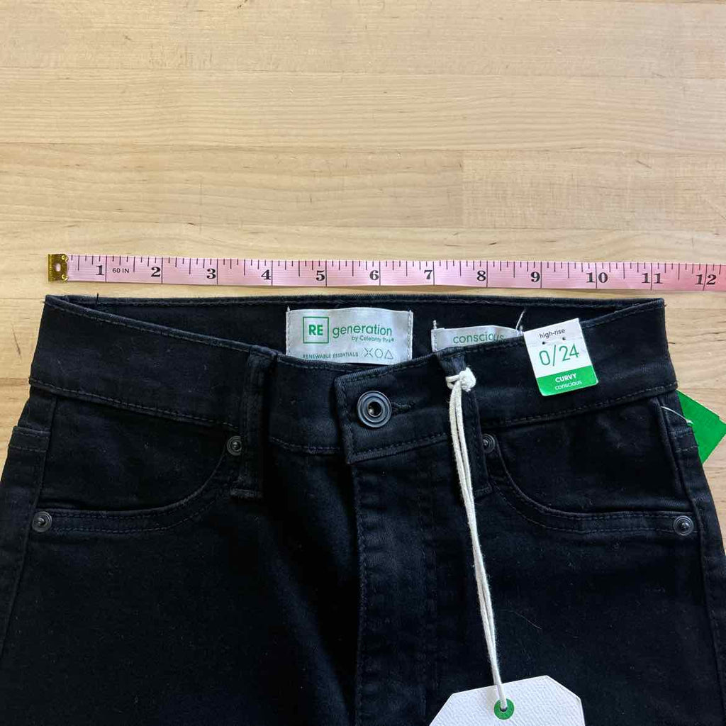 Celebrity pink Size 0 Black Denim New Jeans
