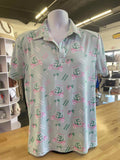 Tipsy Elves Size S Green Preloved Polo