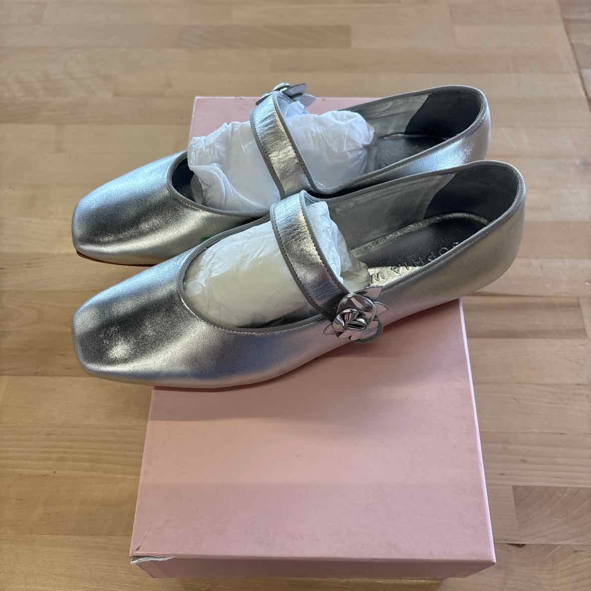 Sophia Webster Women's Titania Mary Jane Flats - Silver - Size 38.5/US 8.5