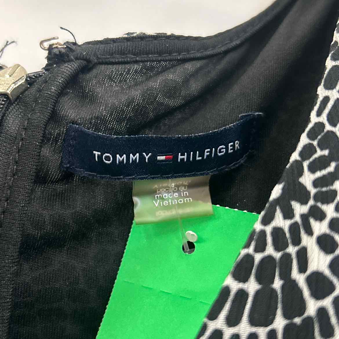 Tommy Hilfiger Size 4 Black White Preloved Dress