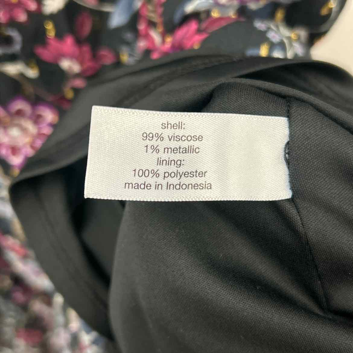 Lane Bryant Size 14 Black & Aqua Preloved Dress