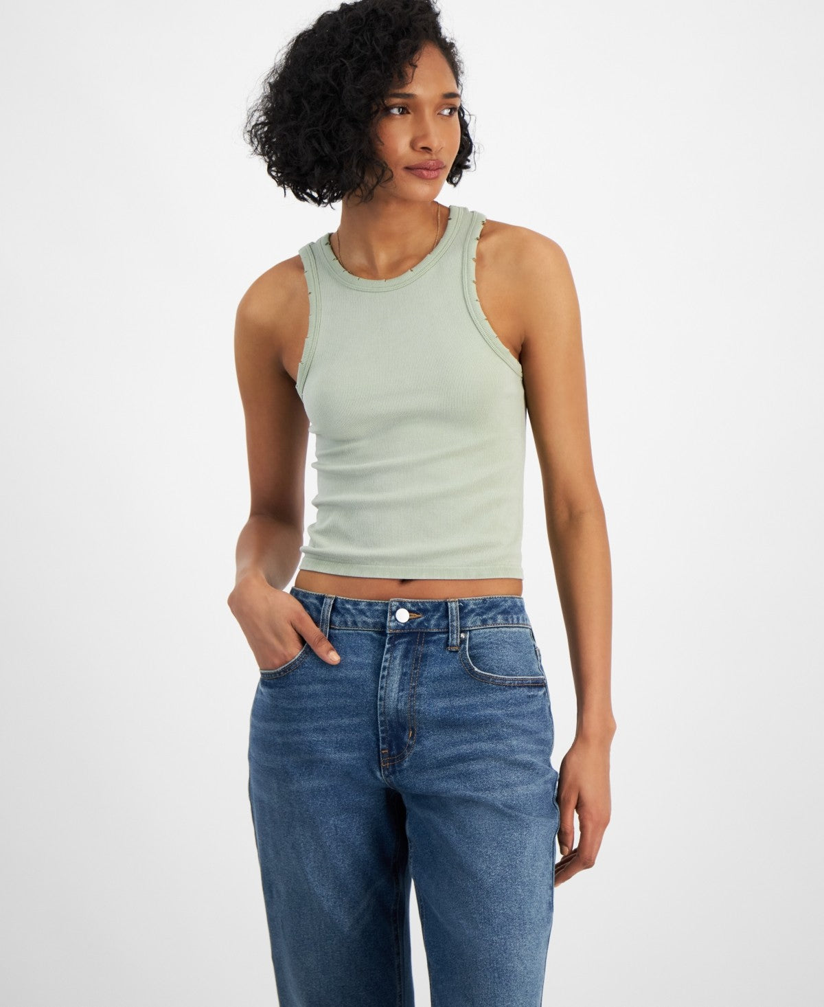 Planet Heart Size M Green Tank