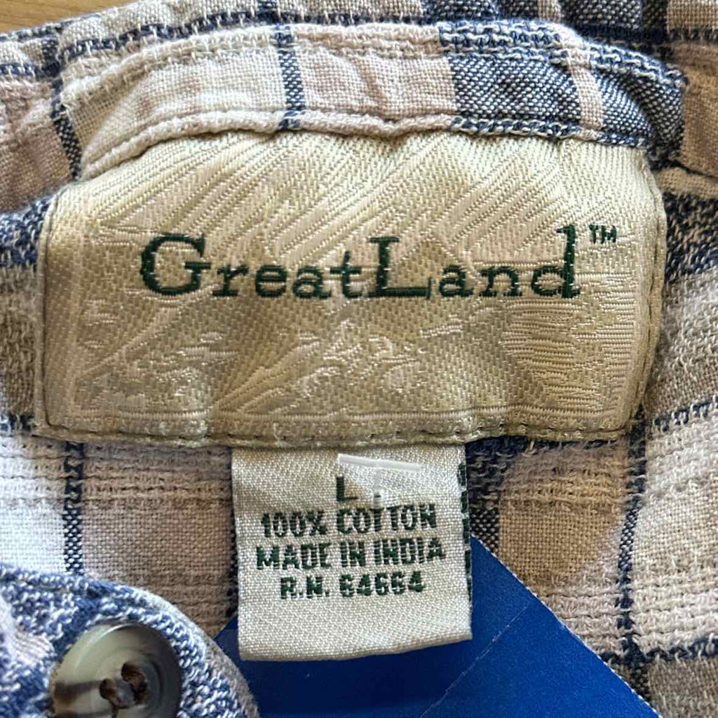 Great Land Size L Blue flannel