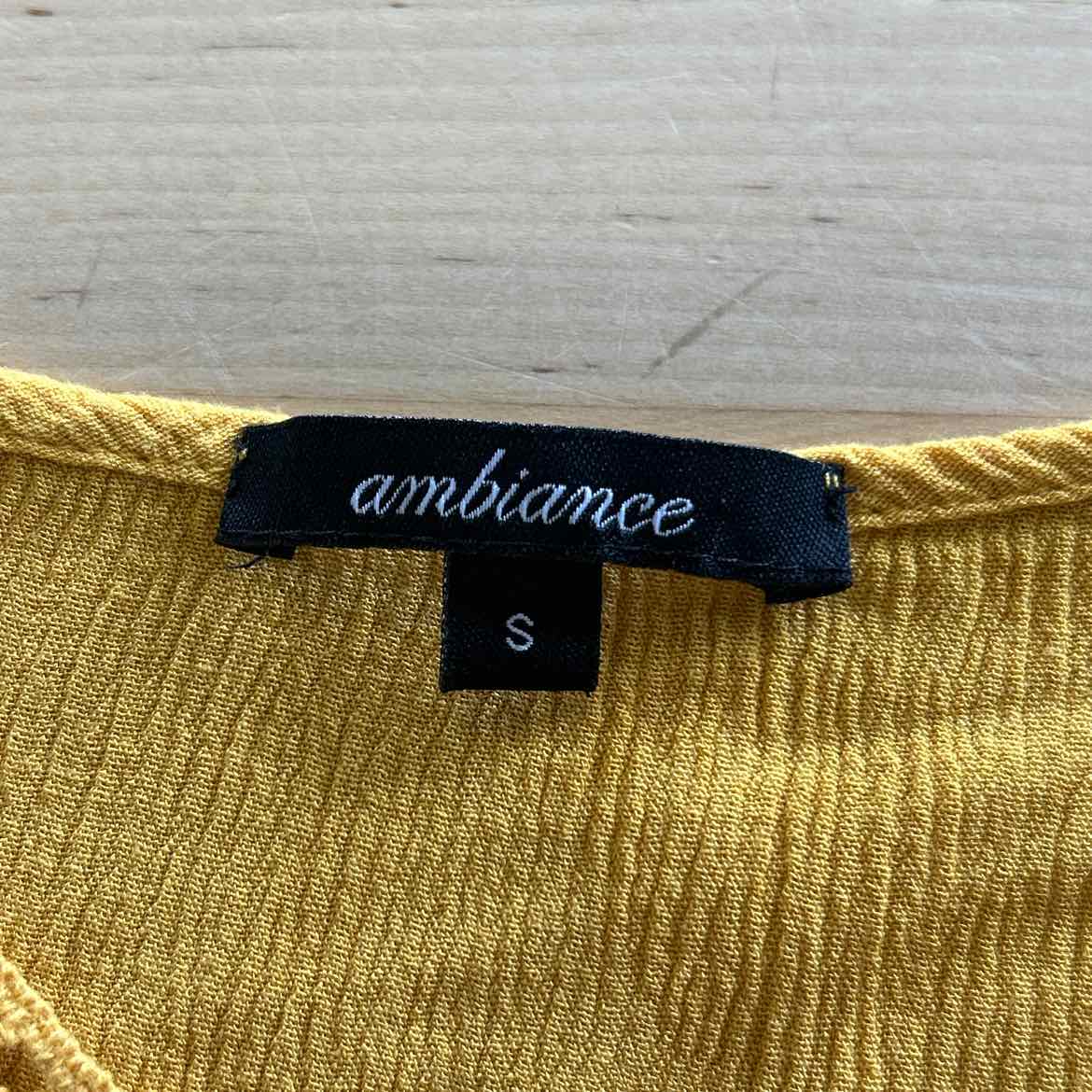 Ambiance Size S Yellow Preloved Tank