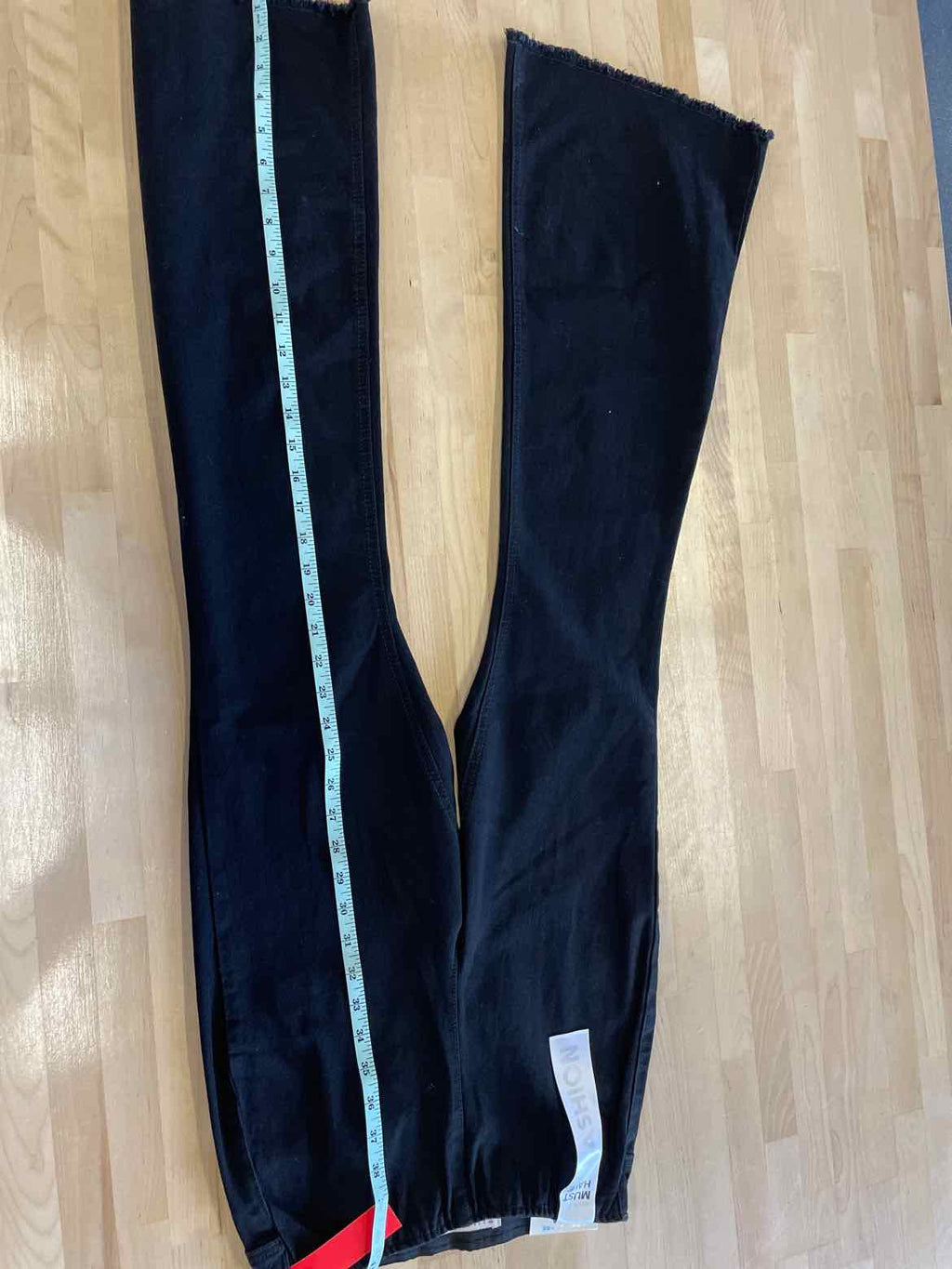 Tinseltown Juniors' High Rise Pull-on Flare-Leg Jeans - Black Wash