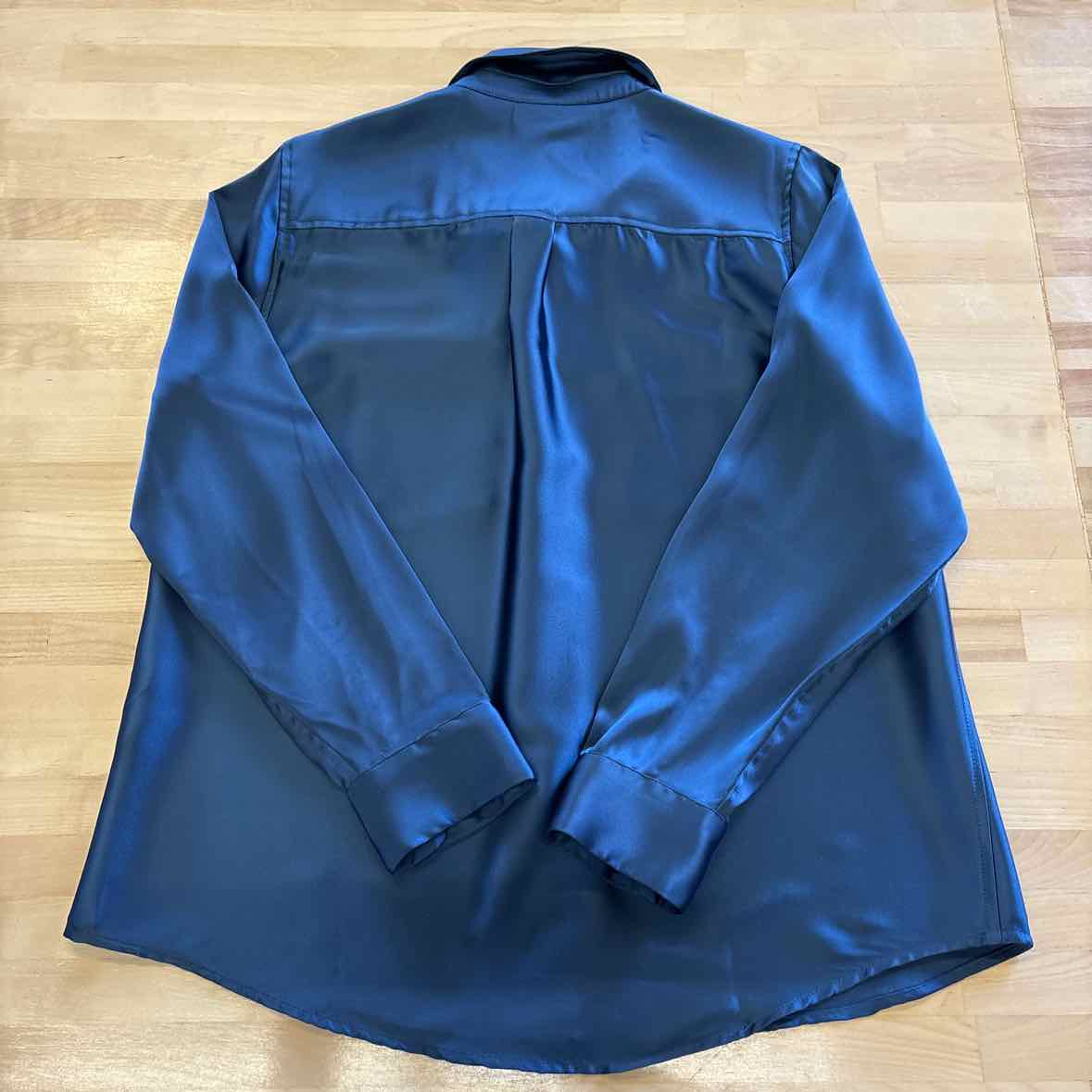 Alfani Size L Blue Button Down Shirt