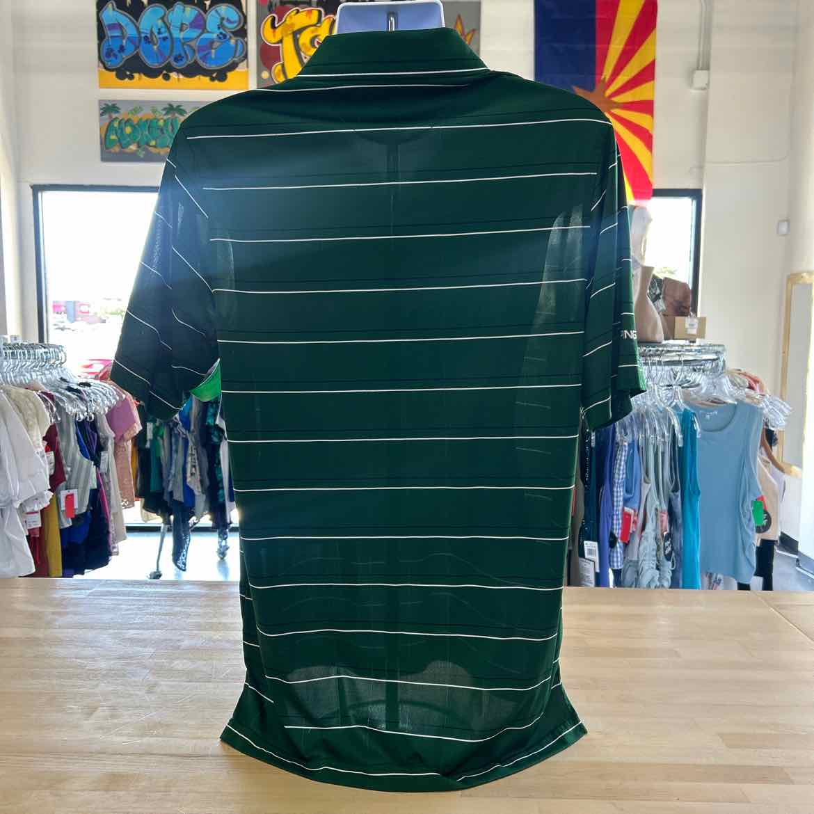 Ping Size M Green Preloved MENS Polo