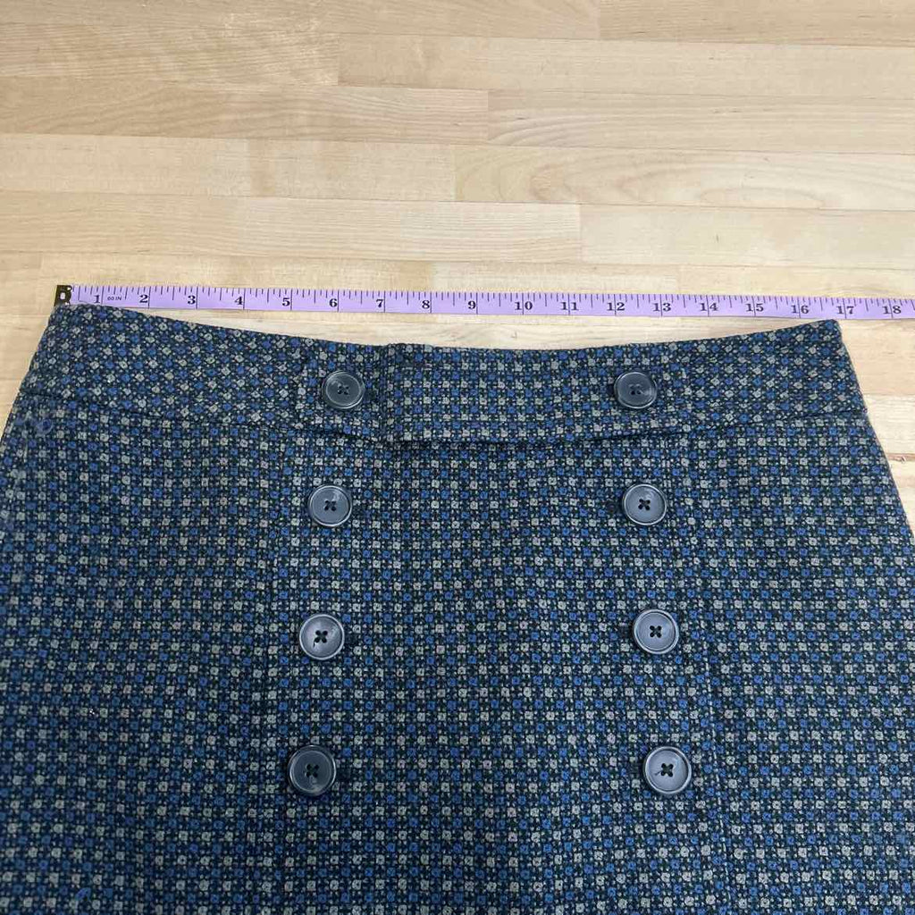 Loft Size 8 Blue Brown Preloved Skirt