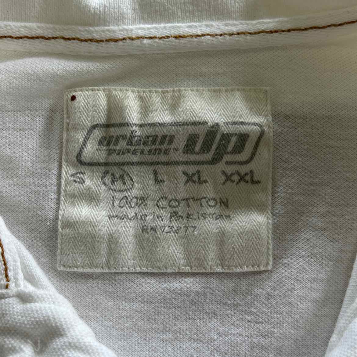 Urban Pipeline Size M White Preloved MENS Short Sleeve Shirt