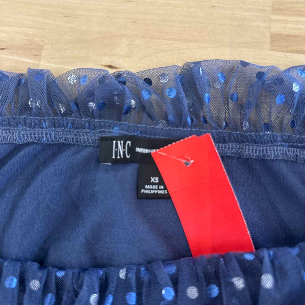 INC Size XS Blue Blouse
