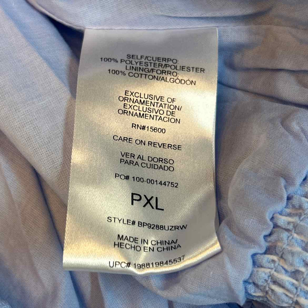 Democracy Size PXL Blue Preloved Button Down LS