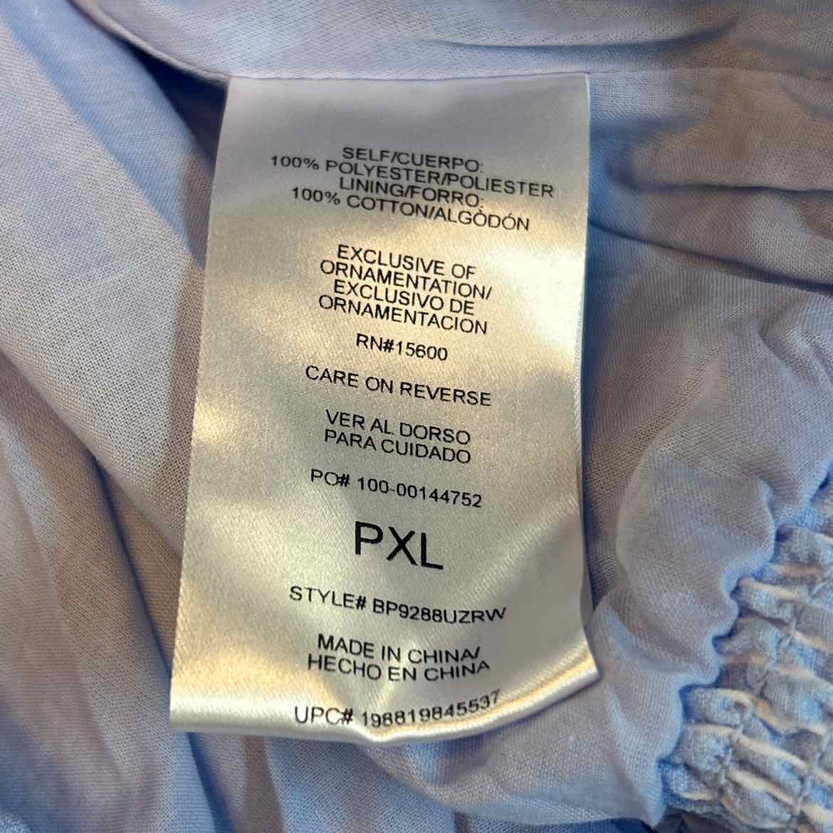 Democracy Size PXL Blue Preloved Button Down LS