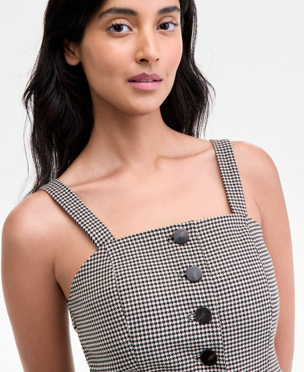 Anne Klein Size 14 Houndstooth Vest
