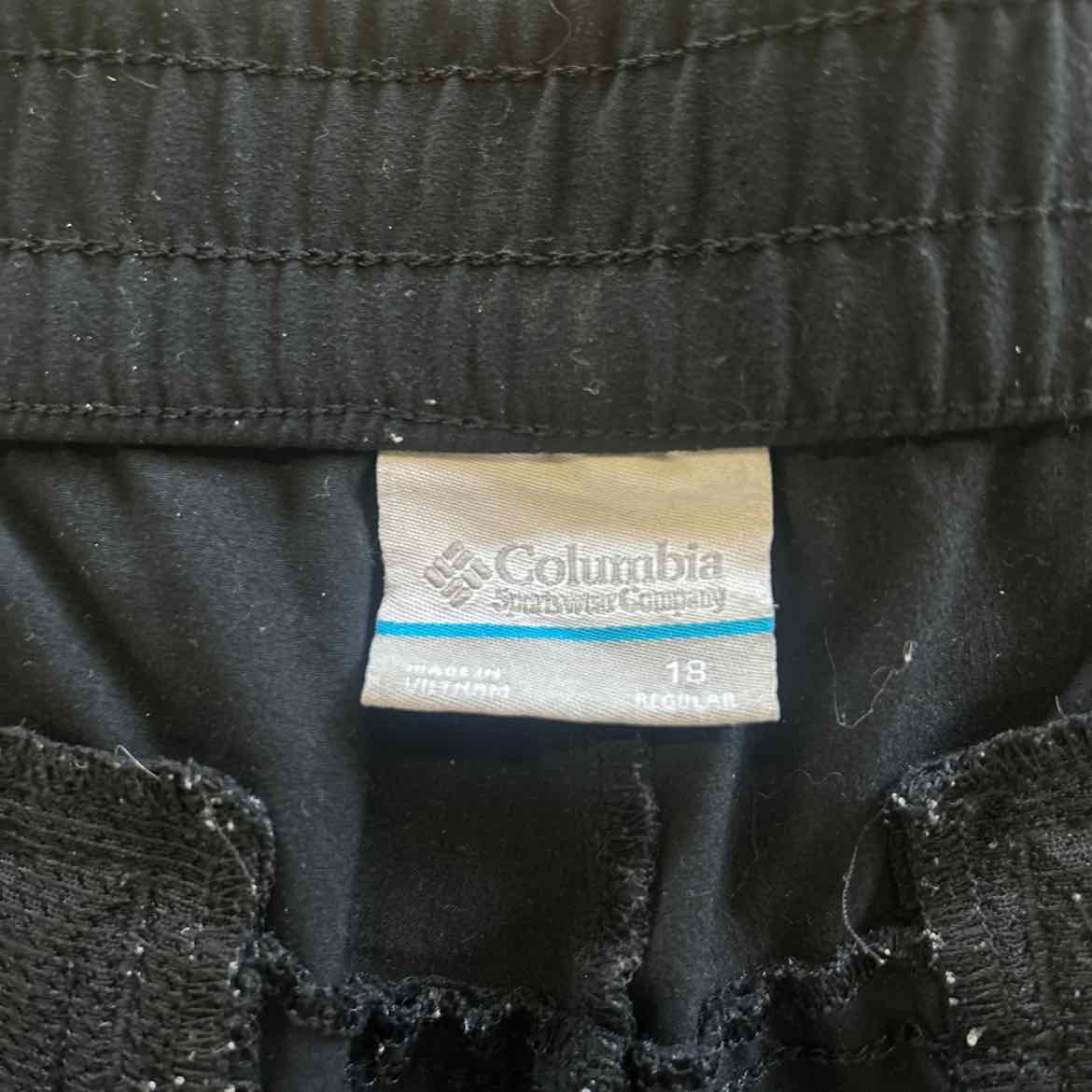 Columbia Size 18 Black Preloved Athletic Pants