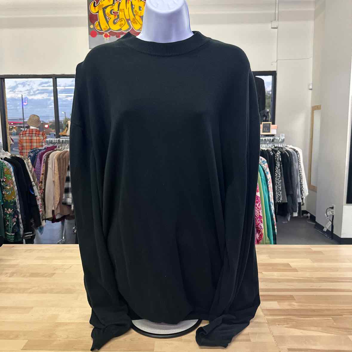 Burma  Bibas Size XL Black Sweater