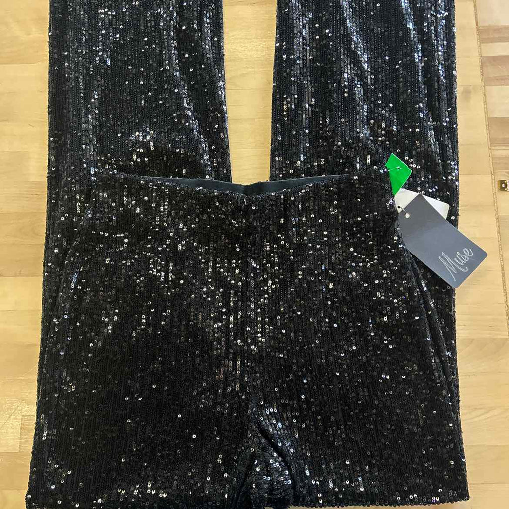 Muse Sequin Pants - Black