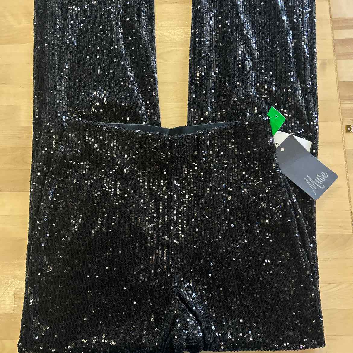Muse Sequin Pants - Black