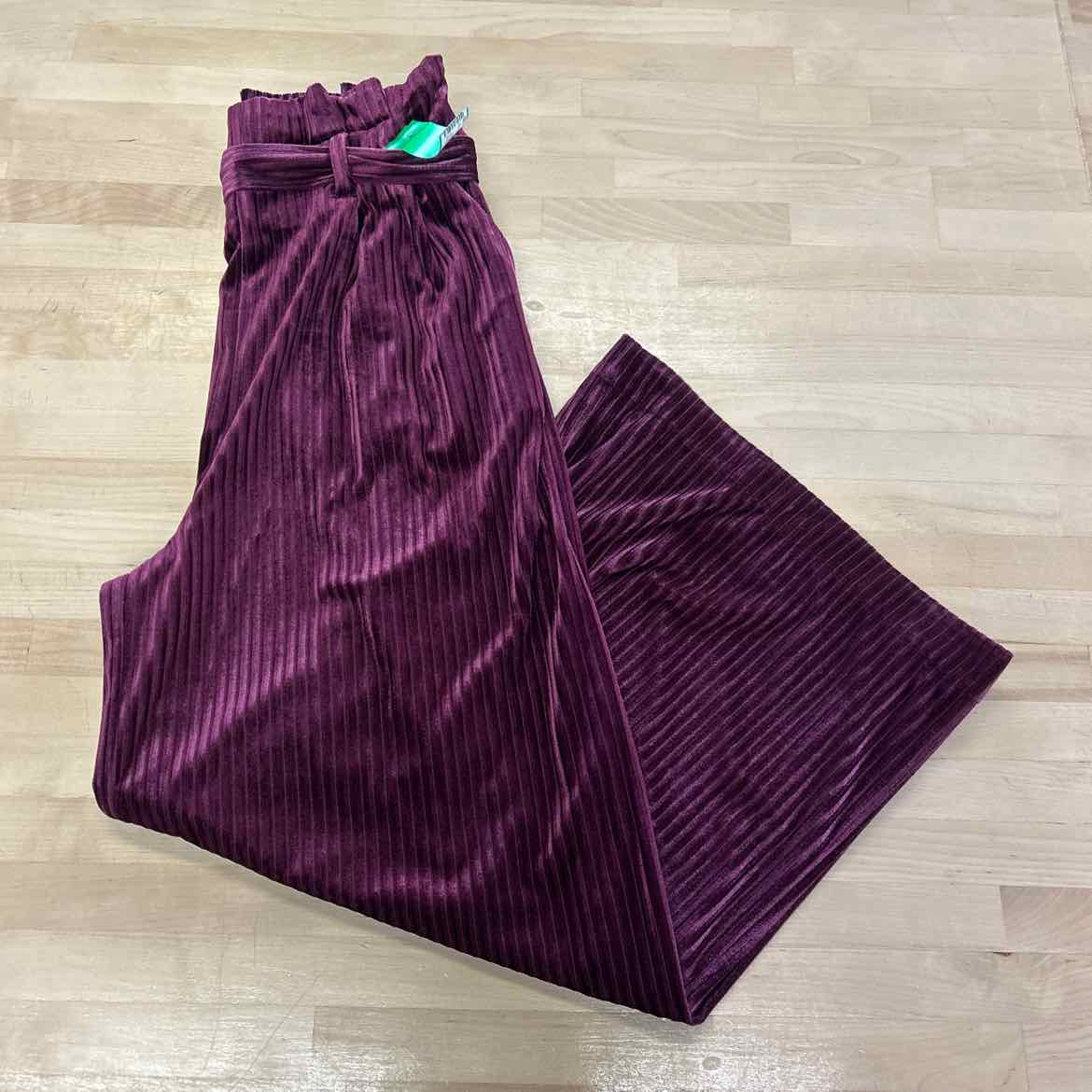 Rachel Size S Wine Velvet Corduroy Preloved Pants
