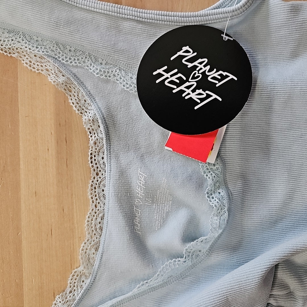 Planet Heart Juniors Seamless Side-Tie Tank - Baby Blue M
