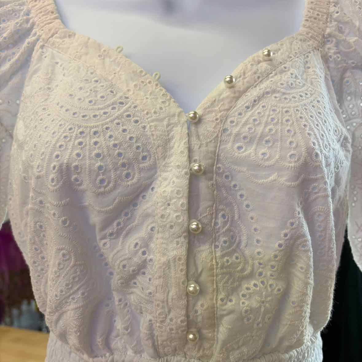 Guess Size XS White Used Blouse SS
