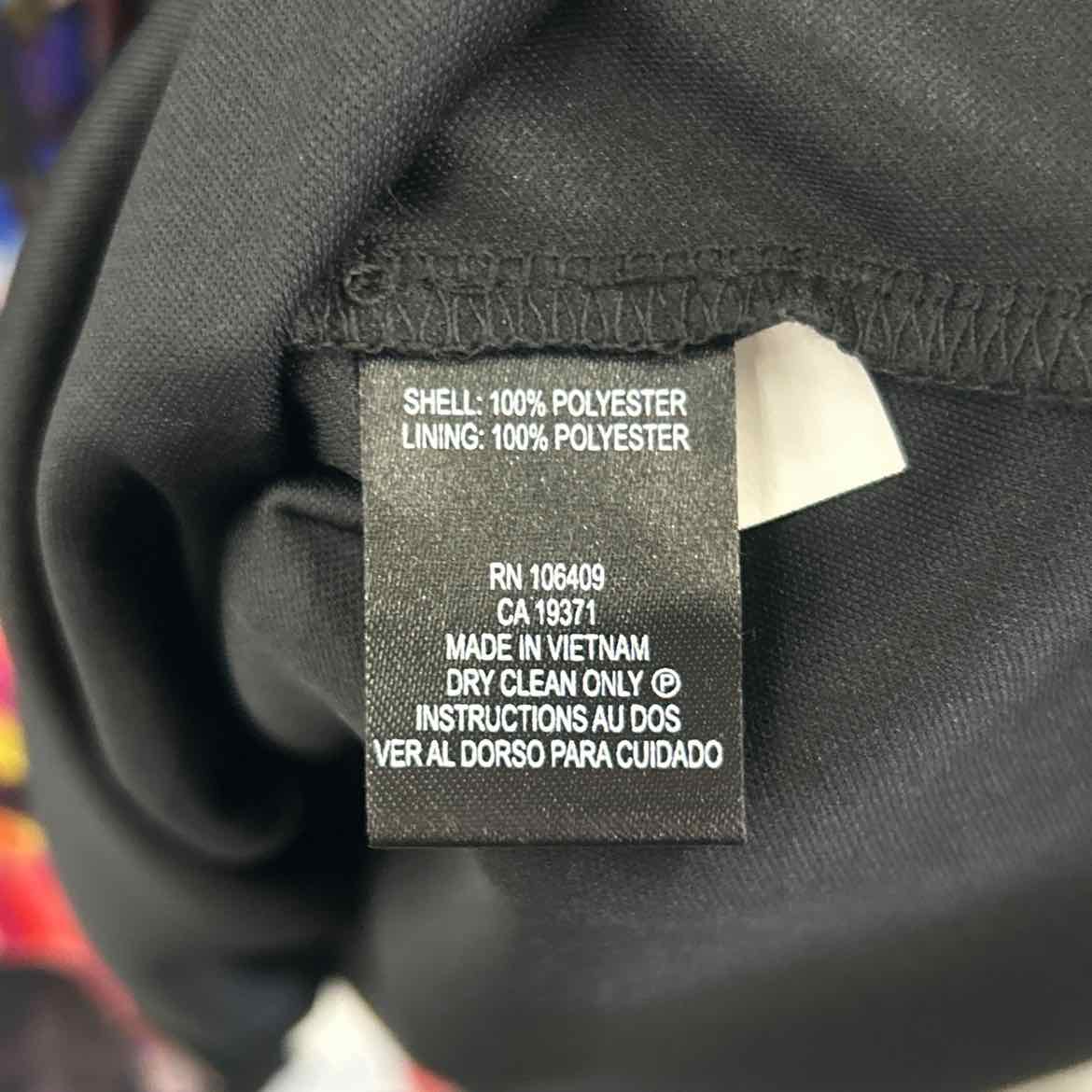 Tahari Size 14 Black & Mult Colors Preloved Dress