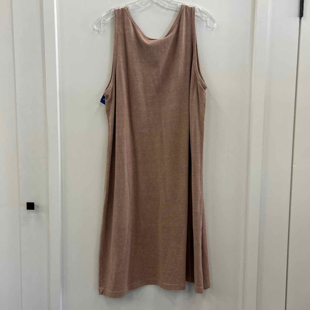 Earth Creations Size XL Tan Dress