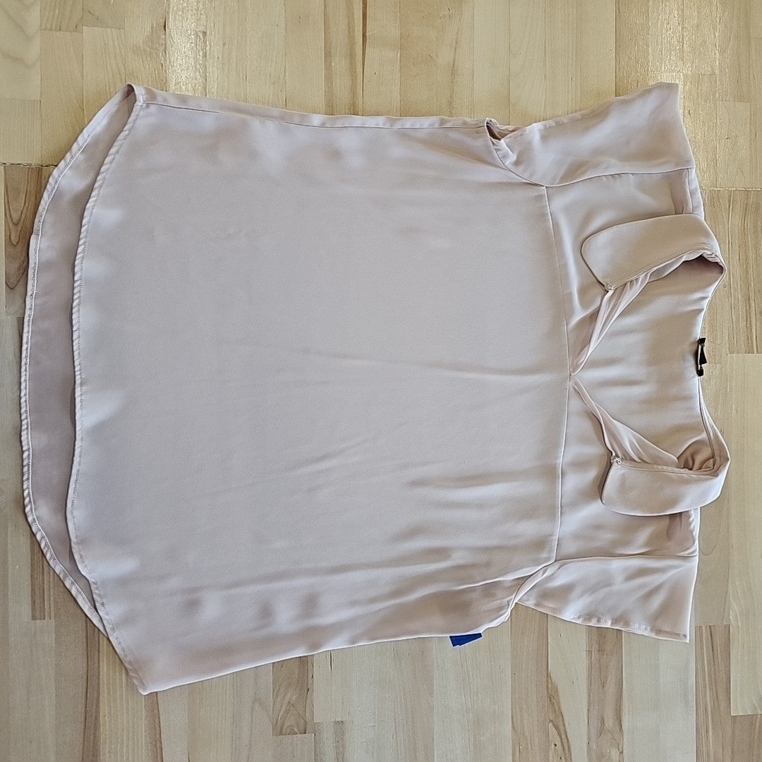 Ann Taylor Size L Beige Blouse
