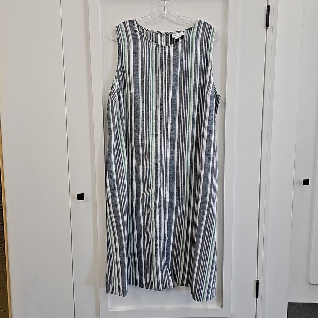 Liz Claiborne Size XXL Blue & Green Dress