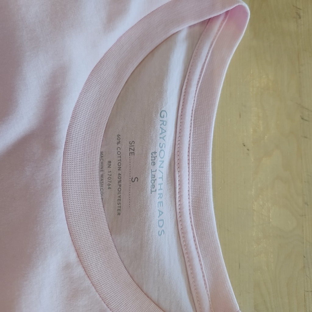 Grayson Size S Pink New T-Shirt SS