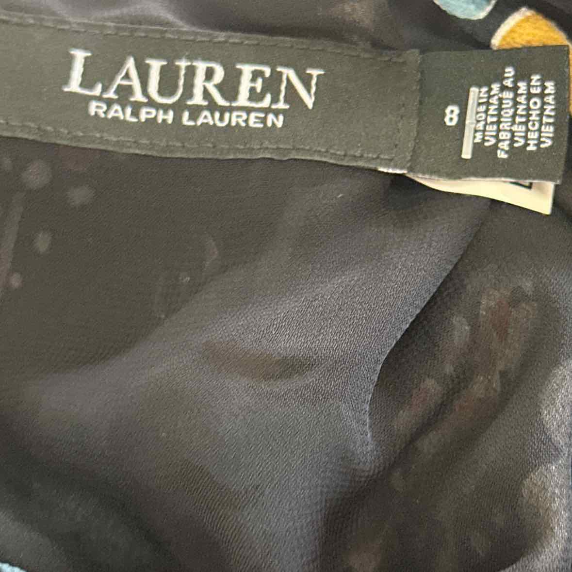 Ralph Lauren Size 8 Black Dress