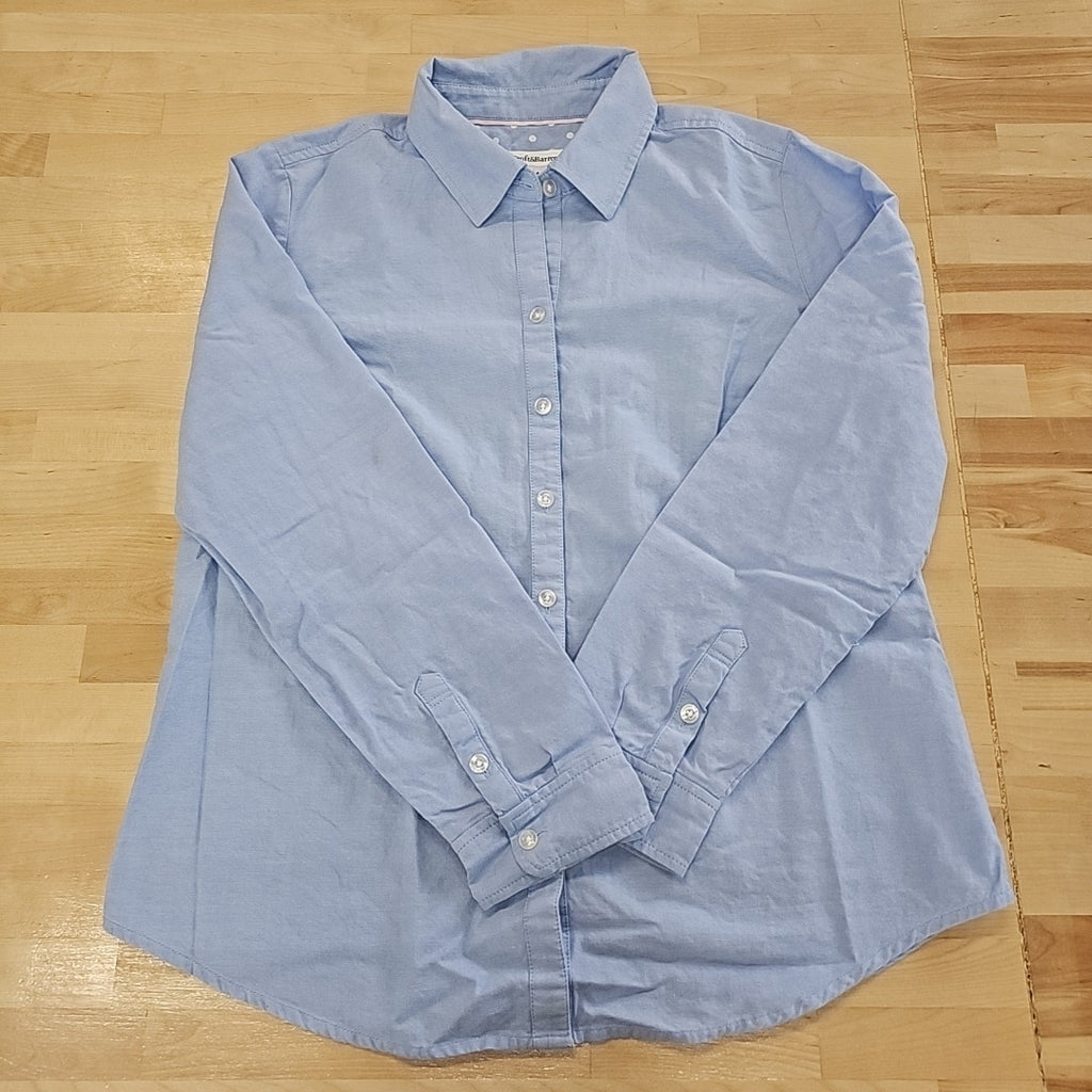 Croft&Barrow Size M Blue Button Down Shirt