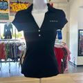 Bebe Size XS Black Preloved T-Shirt SS