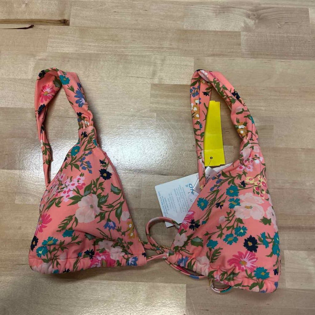 Women's O'Neill Kelly Floral Menorca Swim Bikini Top Juniors Large Desert Flower