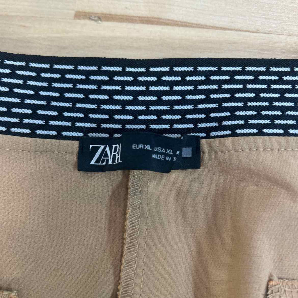 zara Size XL Tan Preloved Pants