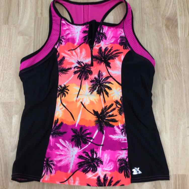 Zero Posur Size XL Neon Pink Swimsuit Bottom/Top