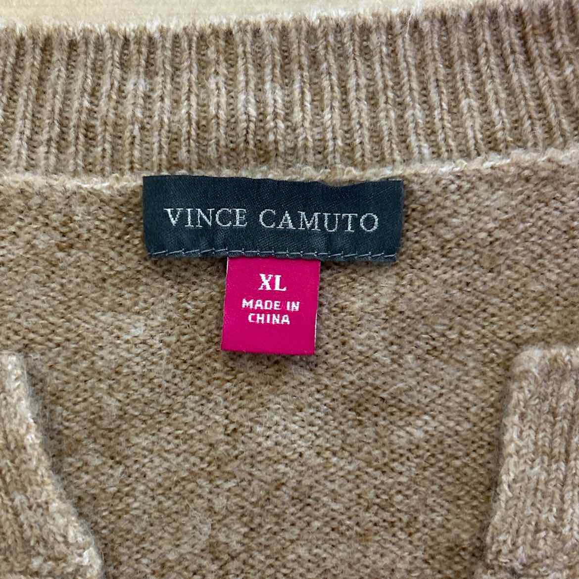 Vince Camuto Size XL Brown Sweater