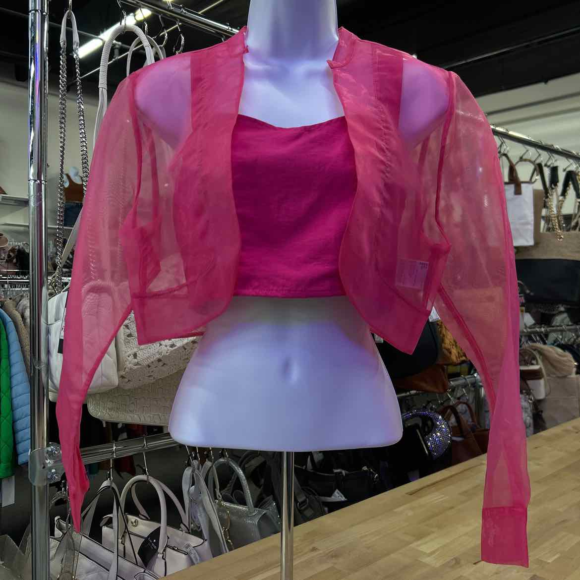 INC Size S Pink Crop Top
