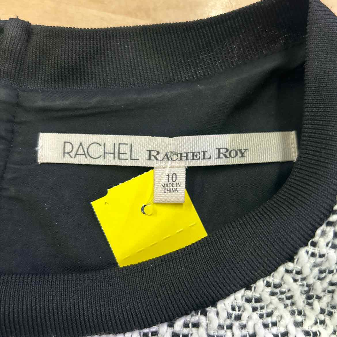 Rachel Roy Size 10 BLACK & WHITE Dress