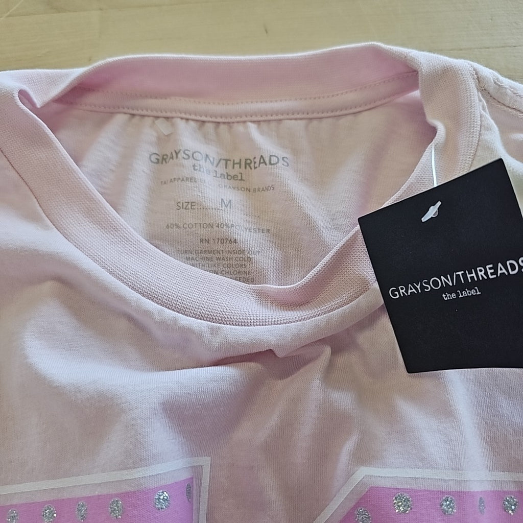 Greyson Size M Pink New T-Shirt SS