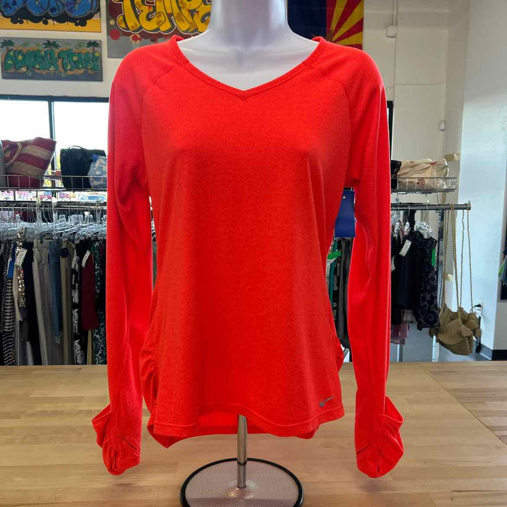 Nike Size M Orange Preloved Athletic Long Sleeve