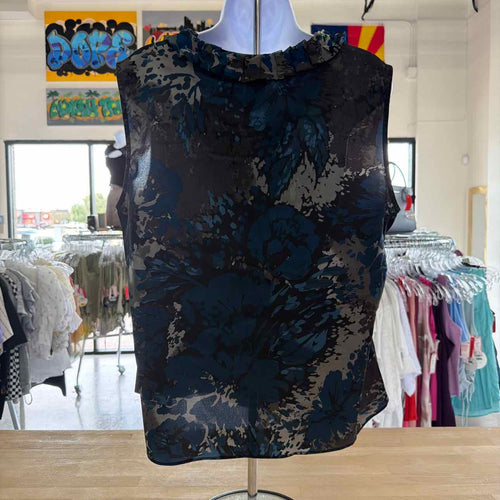 212 Collection Size XL Black/Blue Preloved Tank