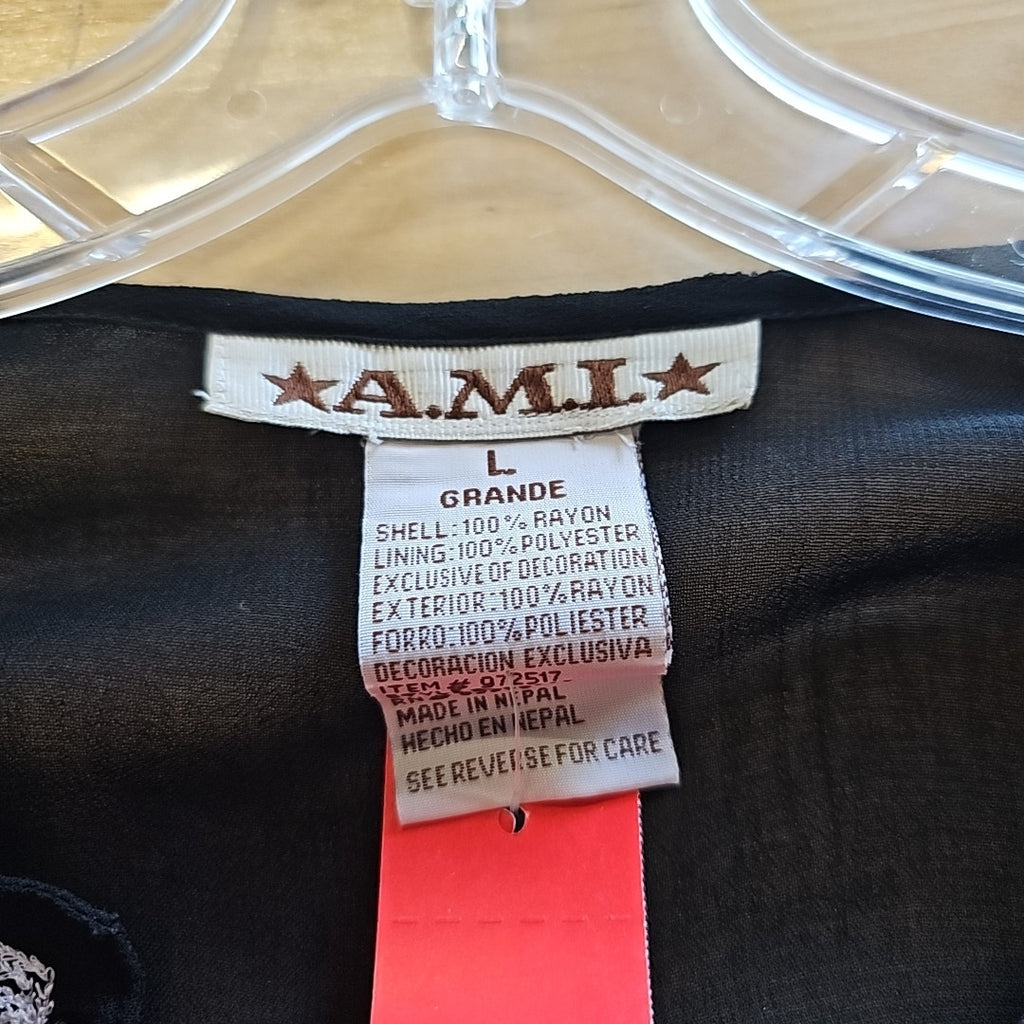 Size L Black Preloved Tunic