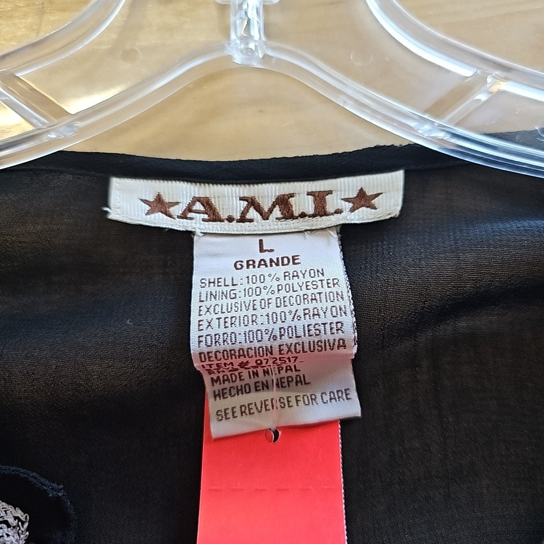 Size L Black Preloved Tunic