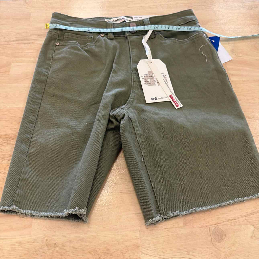 dollhouse Women Size 26 Green New Shorts