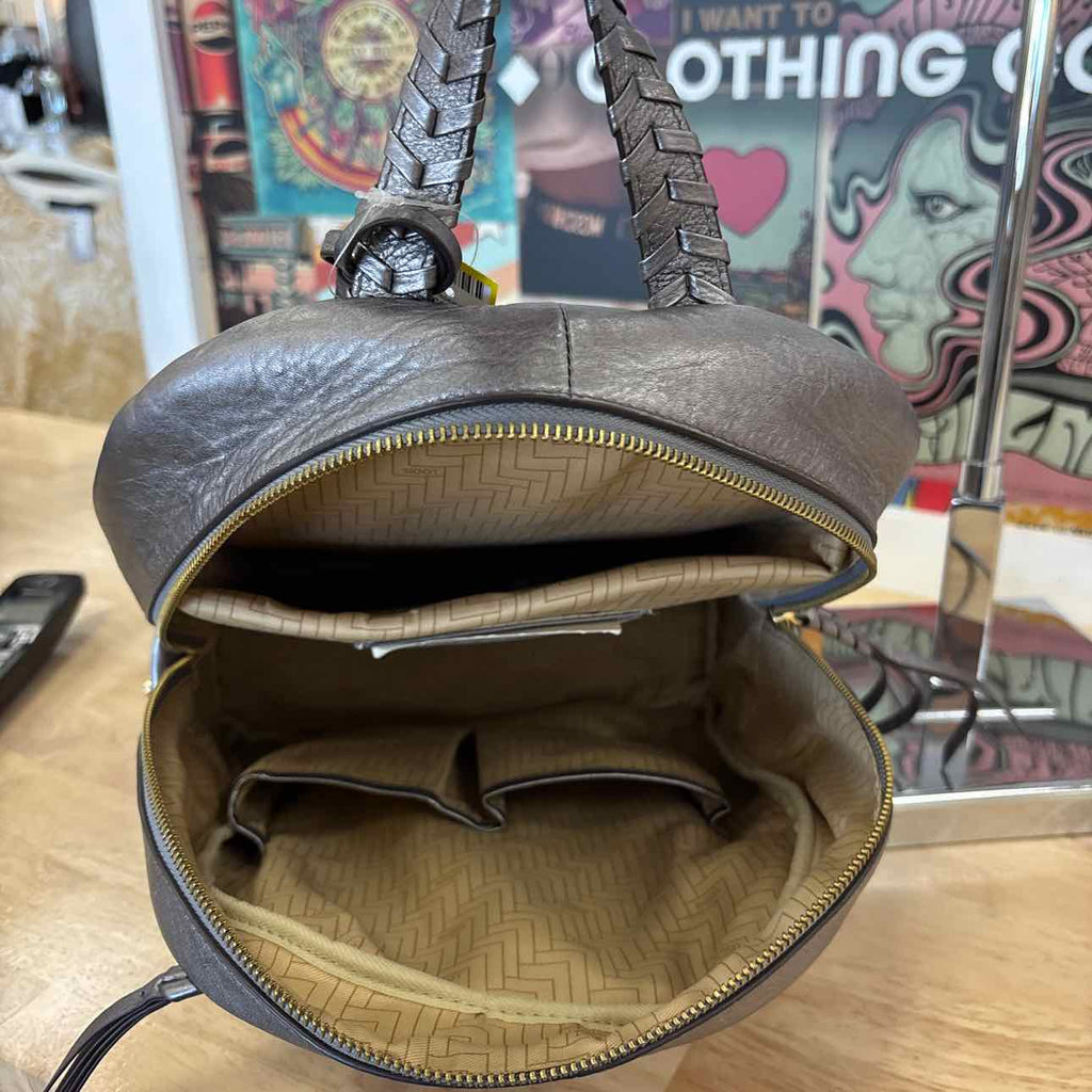 Lodis Silver Backpack Purse