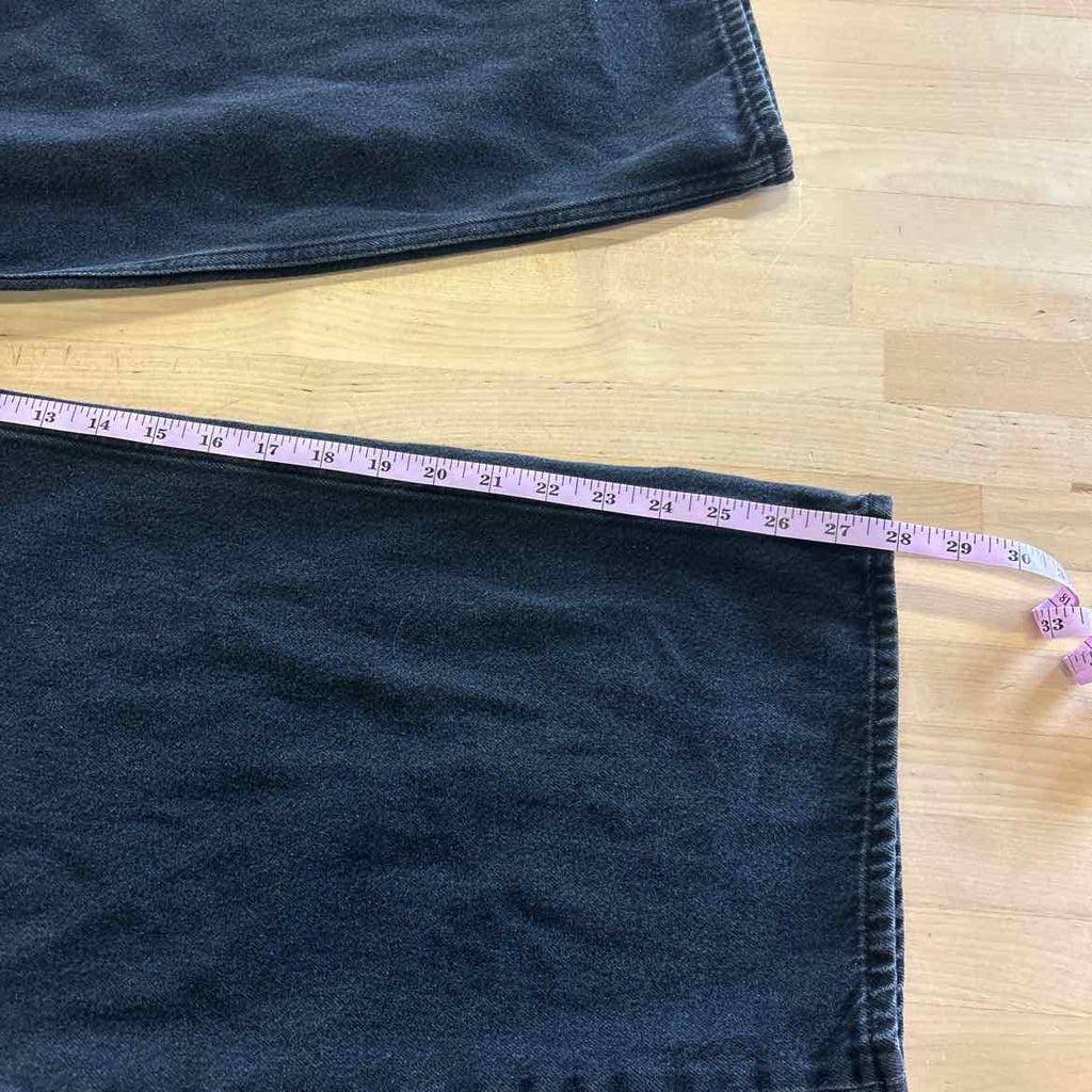 UNIQLO Size 27 Black Denim Preloved Jeans