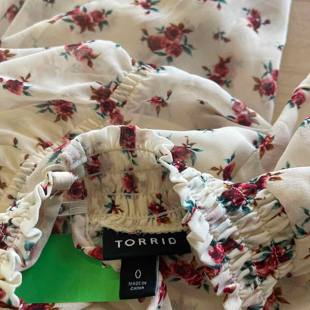 Torrid Size 0 Peach Mesh Preloved Dress