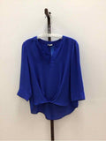 Cremieux Size S Blue Preloved Blouse LS