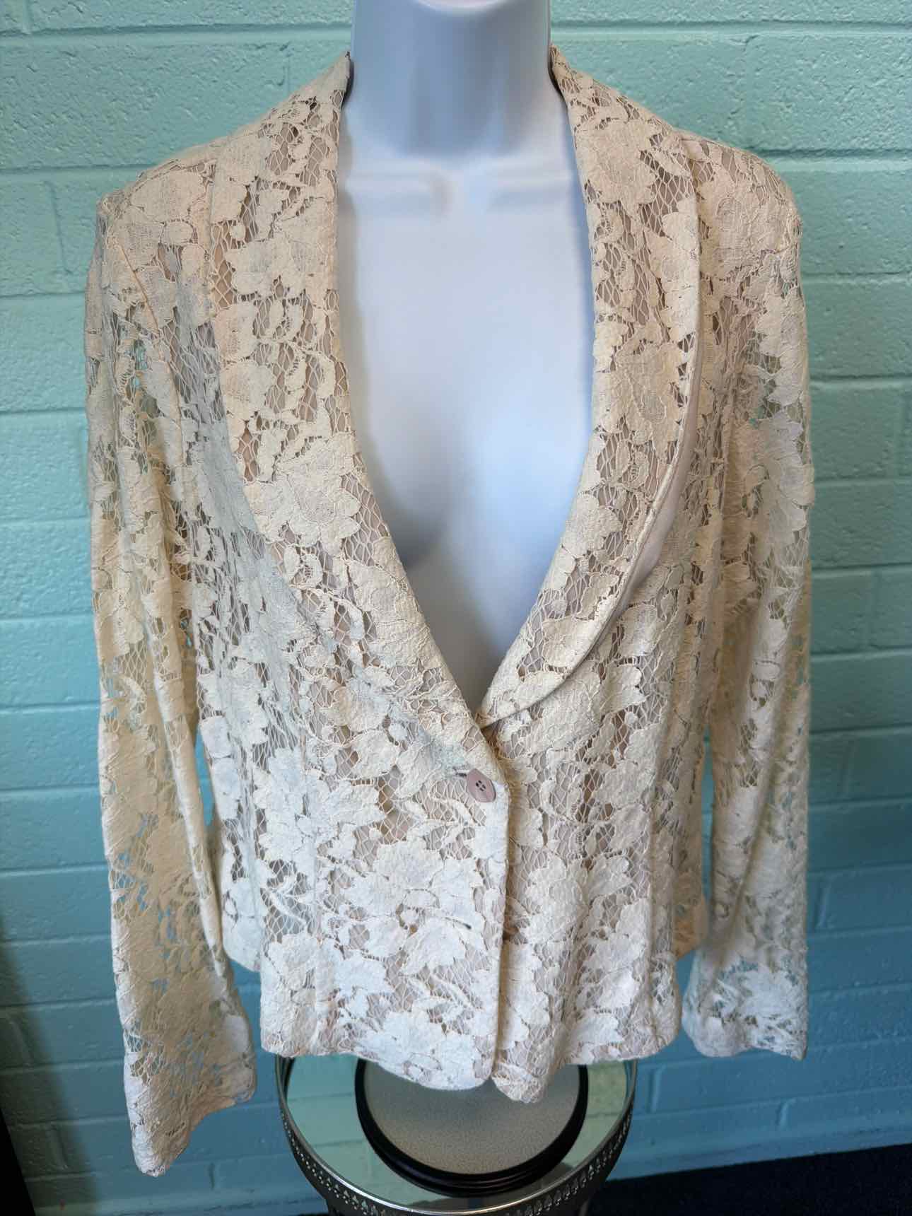 Cabi Size 12 Off White Blazer